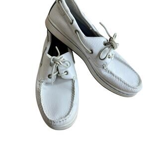 SPERRY Top-Sider Shoes Mens Size 11 White Leather